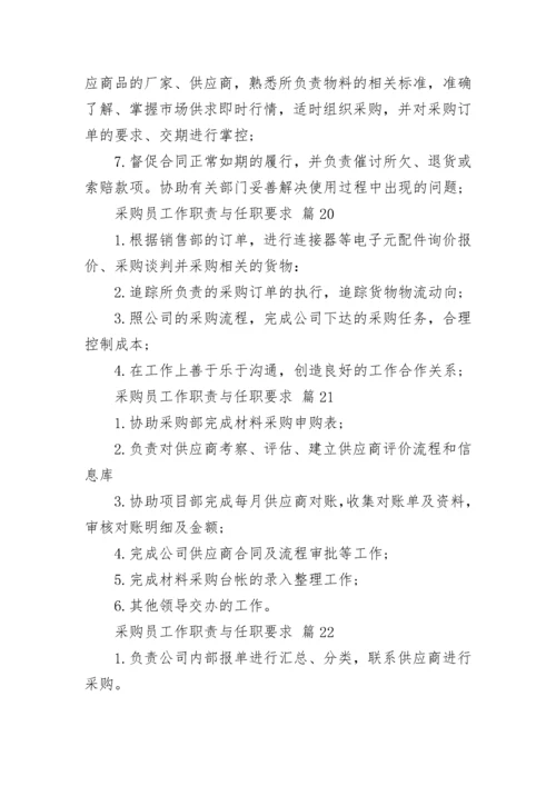 采购员工作职责与任职要求_1.docx