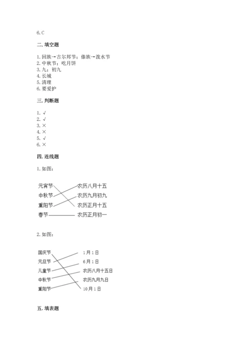 部编版二年级上册道德与法治《期中测试卷》及参考答案【黄金题型】.docx