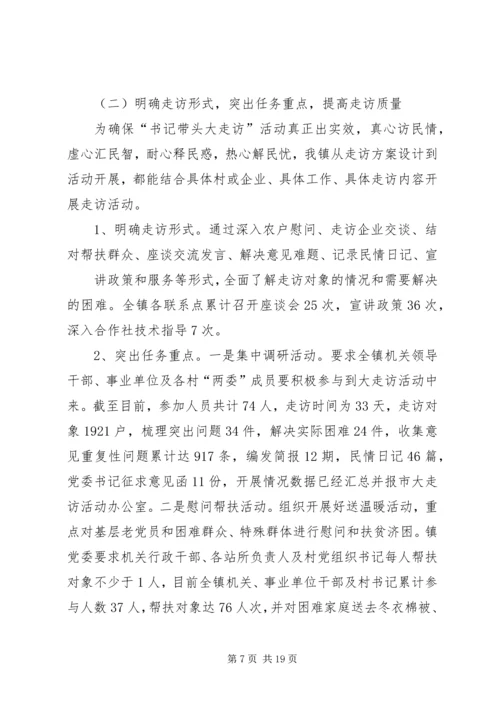 大黄乡开展大走访活动情况汇报.docx