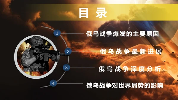 俄乌冲突专题教学战争解读ppt模版