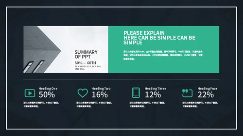 教学研究现代商业报告通用PPT模板