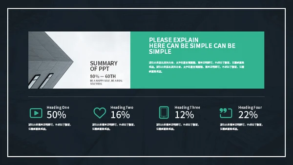 教学研究现代商业报告通用PPT模板