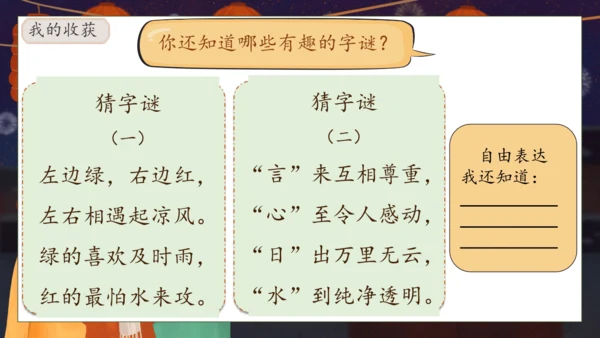 【核心素养】部编版语文一年级下册-识字4. 猜字谜 第1课时（课件）