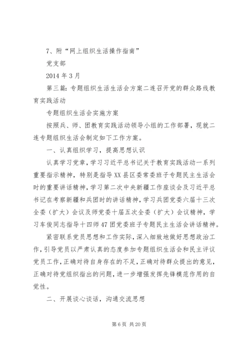 网上组织生活的方案.docx