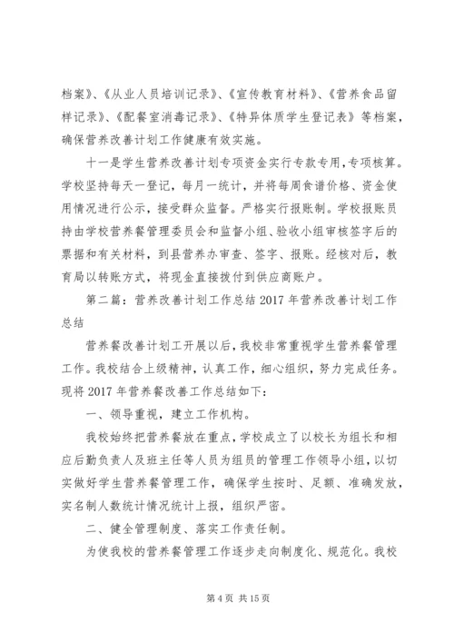 营养改善计划工作要求.docx