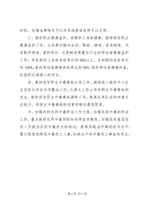 最新职业卫生工作计划.docx