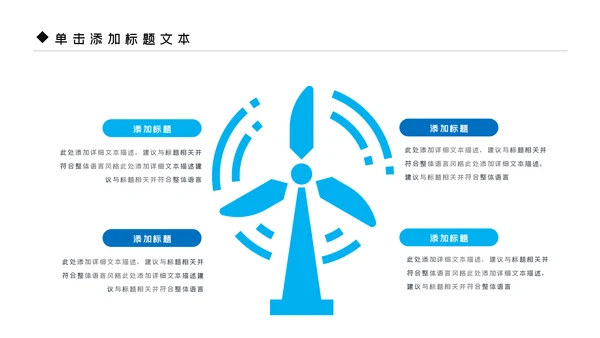 风车风能风力发电能源环保宣传PPT模板