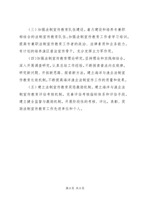 海洋与渔业系统普法规划.docx