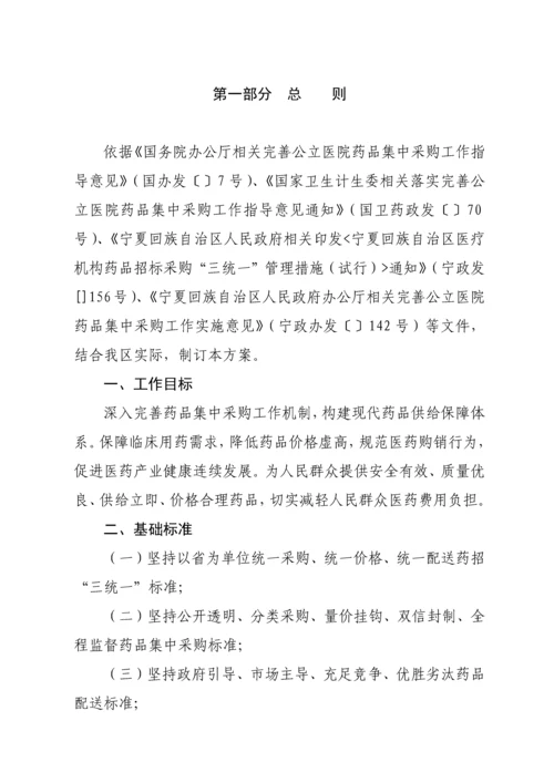 宁夏回族药品集中采购实施专项方案.docx