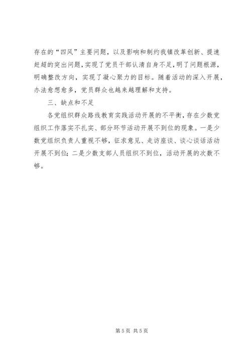 镇党的群众路线教育实践活动汇报材料.docx