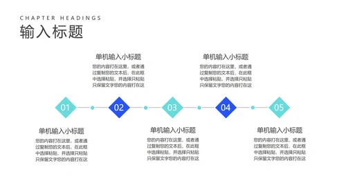 商务蓝色职场工作总结汇报PPT模板