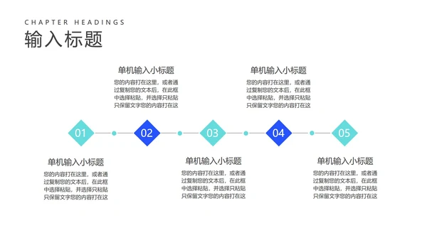 商务蓝色职场工作总结汇报PPT模板