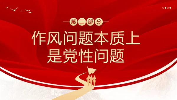 纠正四风作风建设党性教育PPT课件党课