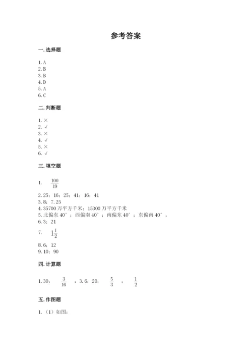 小学数学六年级上册期末考试试卷附参考答案（名师推荐）.docx