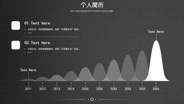 网页式高端质感个人简历通用PPT