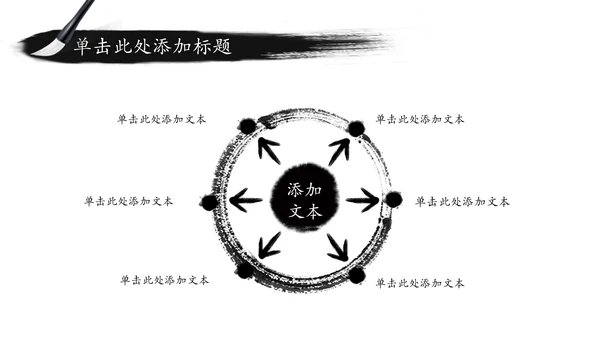 古典唯美简约水墨传统文化PPT模板