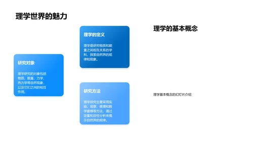 理学研究实践报告PPT模板