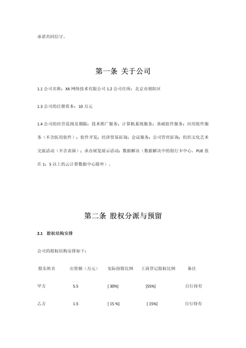 创始股东股权协议.docx