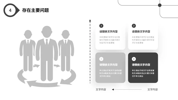 极简黑白点线年终工作总结述职报告工作汇报PPT