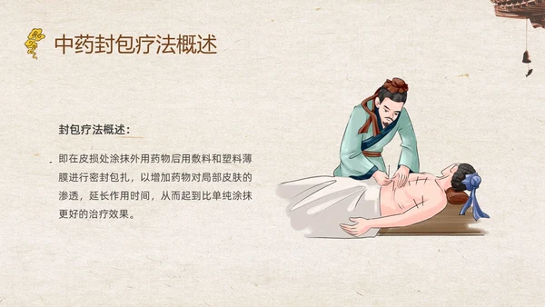 复古中国风中医的特色疗法PPT课件