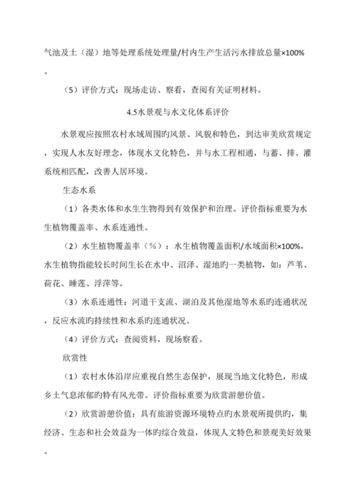 江西省水生态文明村建设评价细则.docx