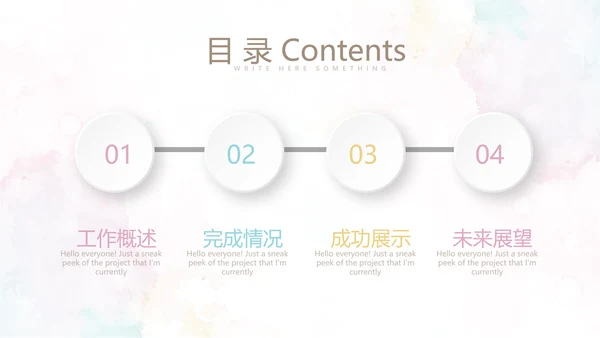 炫彩时尚微立体述职报告工作总结商务通用PPT动态模板
