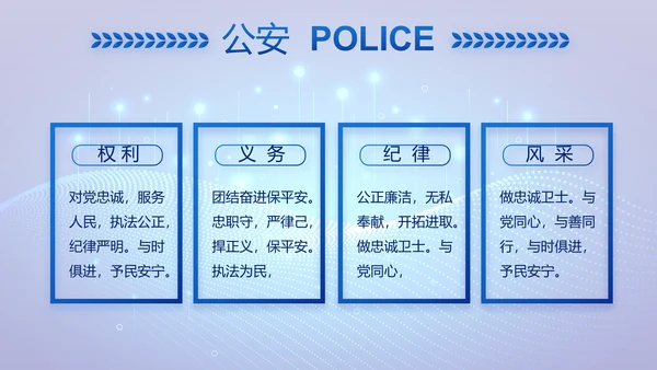 大气科技公安警察特警武警网络民警PPT模板
