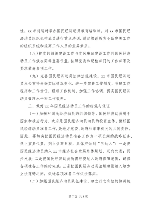 国民经济动员工作报告.docx