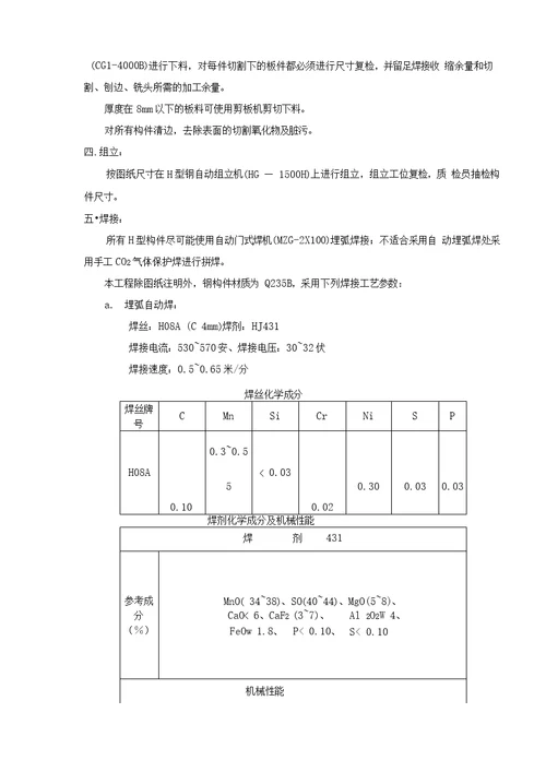 电梯井钢结构工程施工组织设计2