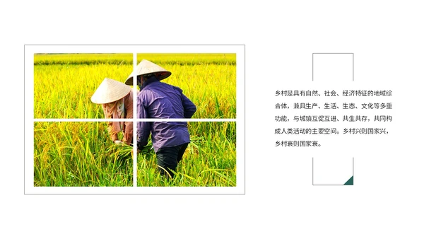 实拍笔刷风格美丽乡村农业介绍新时代农业农村现代化ppt模板