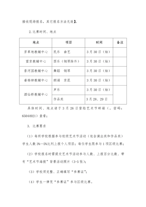 朝阳区第十八届学生艺术节实施专业方案.docx