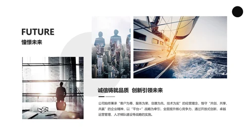 黑灰商业计划项目简介PPT模板