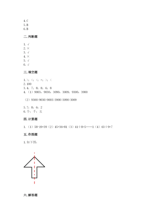 人教版二年级下册数学期末测试卷（夺分金卷）.docx