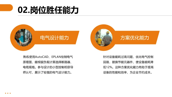 电气工程和自动化专业大学生职业生涯规划求职综合展示PPT