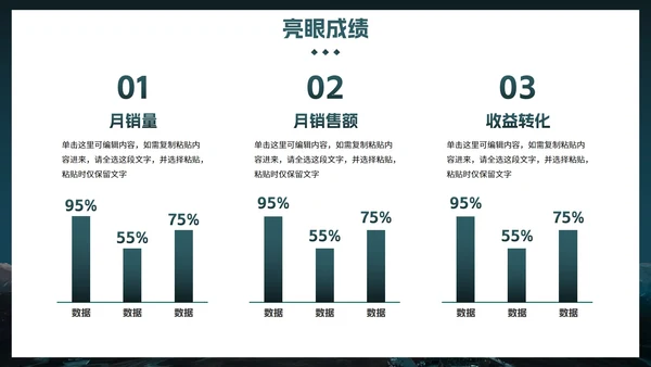 实景山峰高级励志工作总结汇报PPT模板