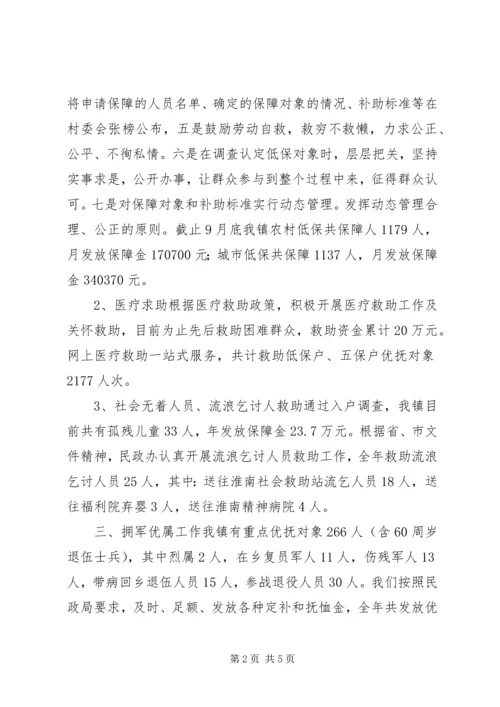 乡镇民政工作总结及工作计划.docx