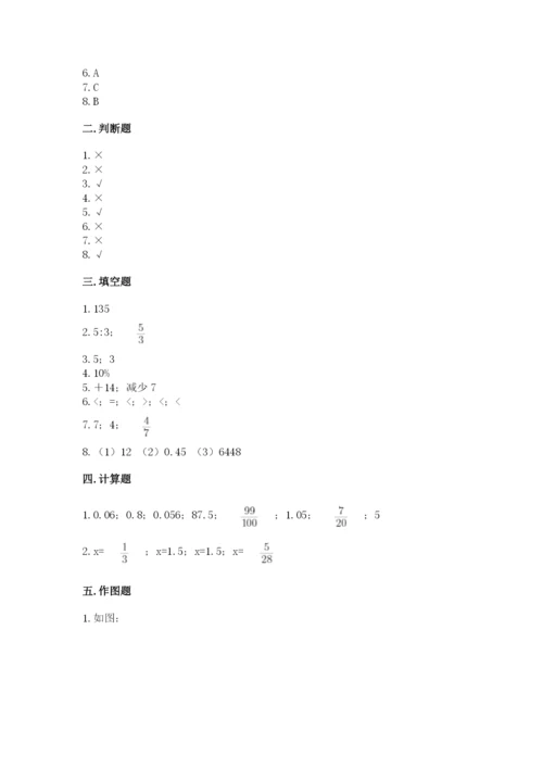 六年级下册数学期末测试卷及答案【典优】.docx
