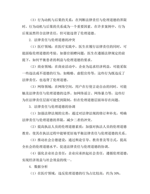 法律责任与伦理道德的界限探讨