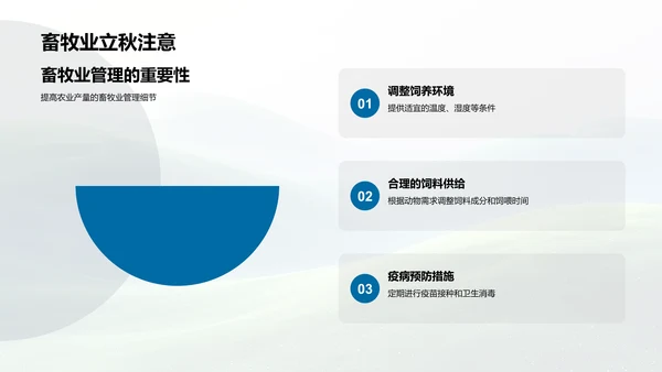 立秋节气农事指导PPT模板