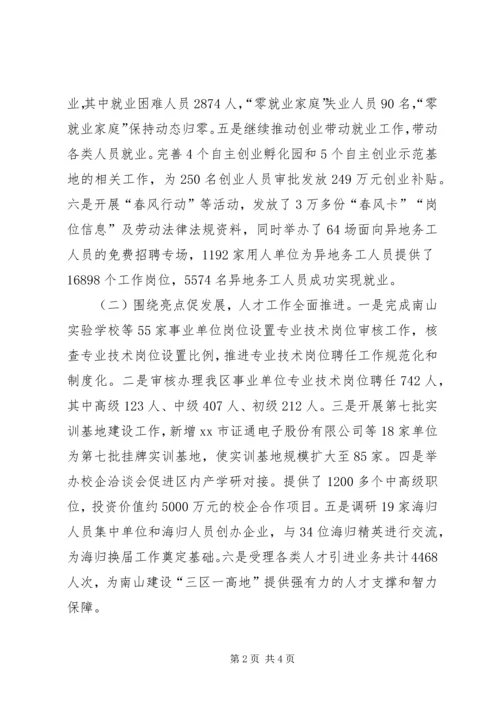 人力资源局工作总结.docx