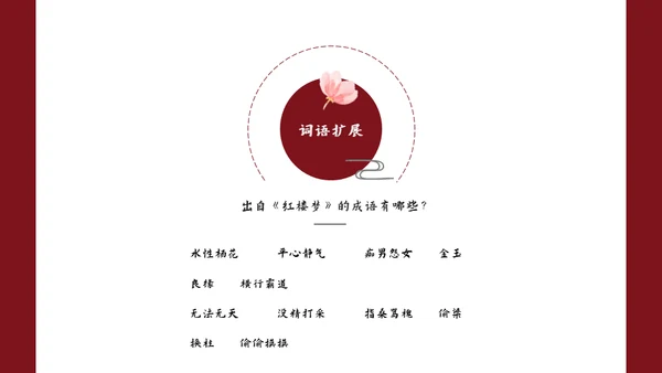 四大名著红楼梦红楼春趣赏析通用PPT模板