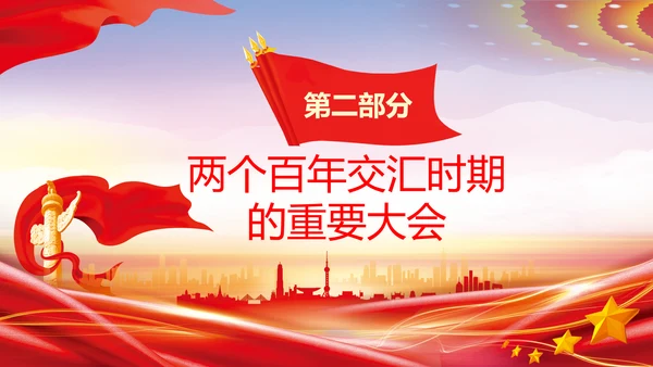 喜迎党的二十大中共二十大议程日程党课PPT