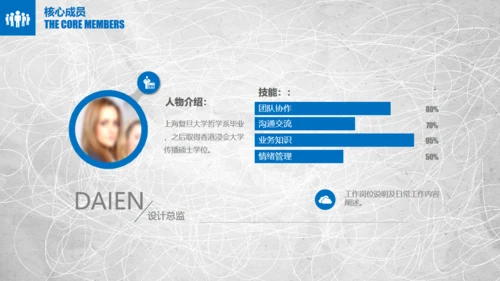 混乱的笔划商业项目创业计划书通用PPT模板