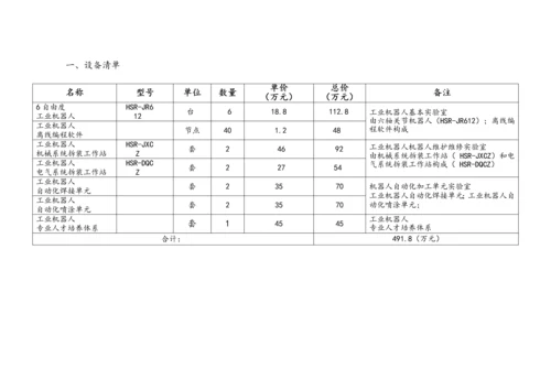 工业机器人实训基地建设专题方案.docx