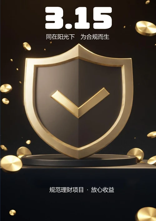 金融行业规范理财项目315营销海报
