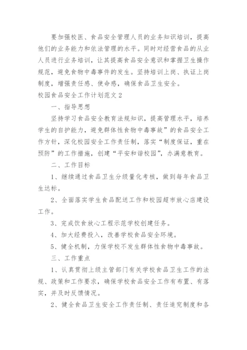 校园食品安全工作计划.docx