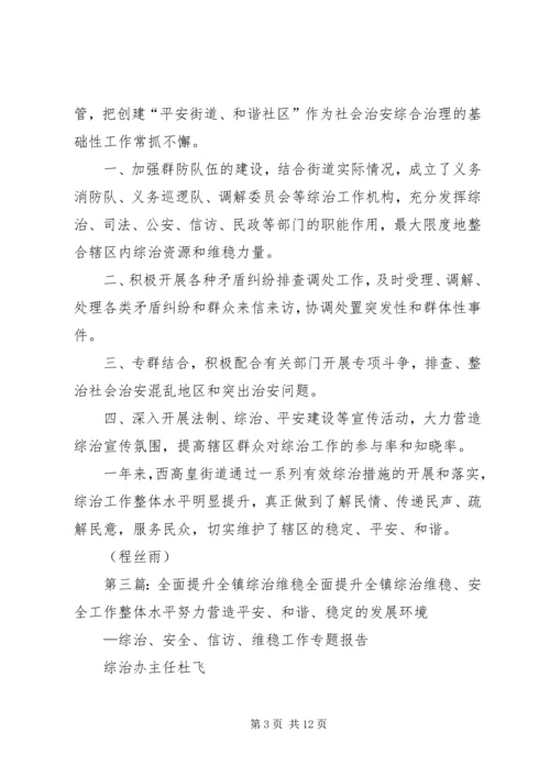 加大综治维稳力度提升群众安全指数.docx