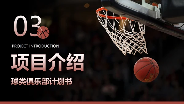 实景体育运动球类俱乐部商业计划书PPT模板