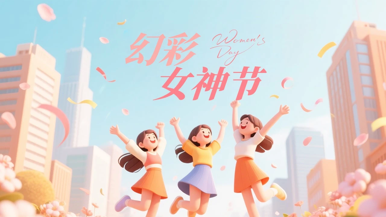 大气三八妇女节节日宣传模板