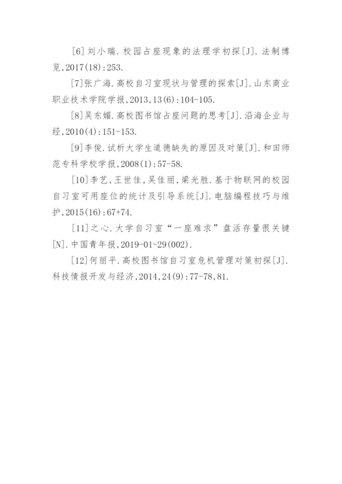 大学图书馆自习室管理的困境和解决措施论文.docx